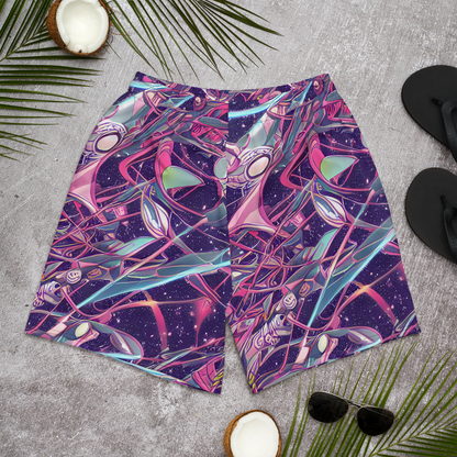 Men's Athletic Shorts - Neo-Tokyo Twirl