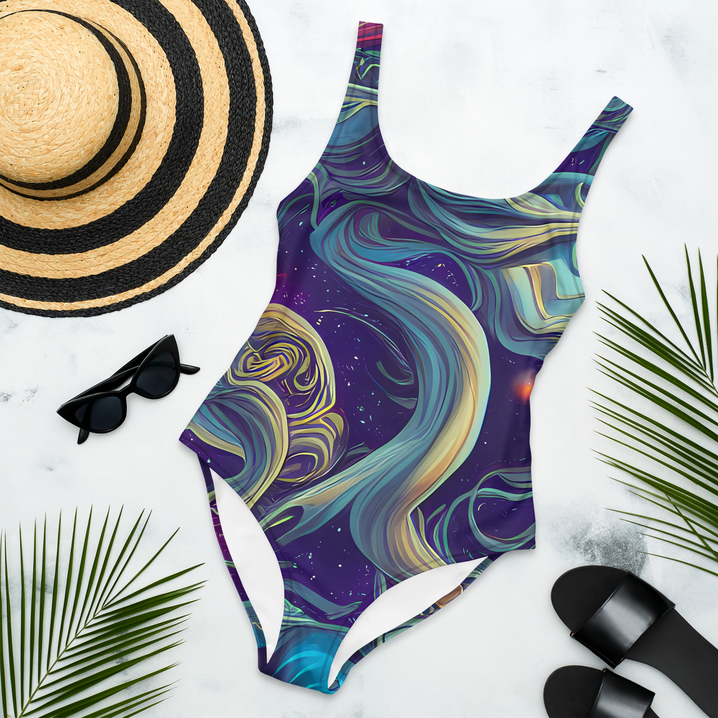 One-Piece Swimsuit - Stellar Waves