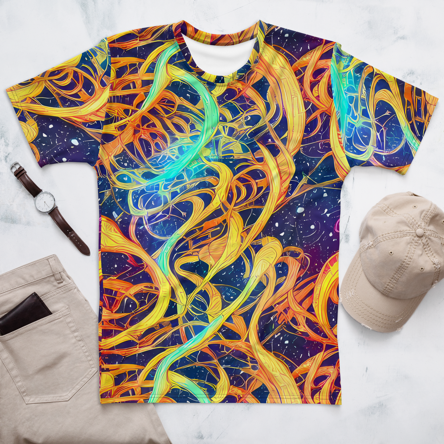 Men's Crew Neck T-Shirt - Granov Vortex