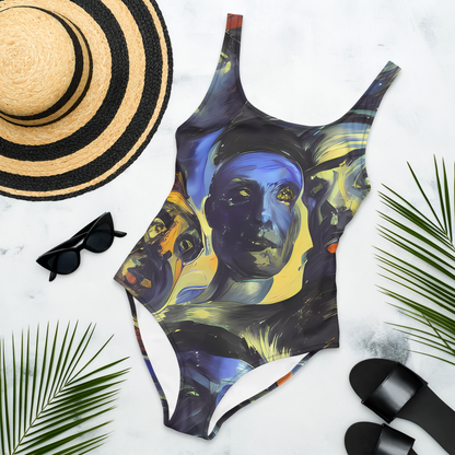 One-Piece Swimsuit - Cosmic Visages