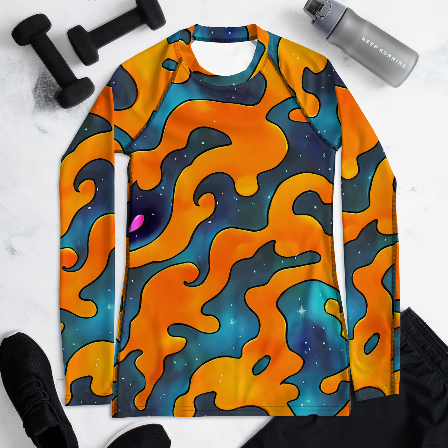 Women's Rash Guard - Criswell Cosmos