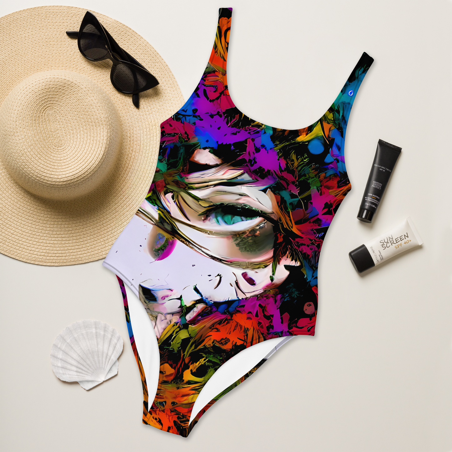 One-Piece Swimsuit - Sultry Smoke