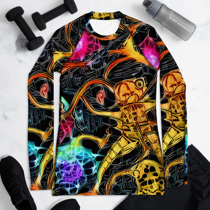 Women's Rash Guard - Psychedelic Pulsar