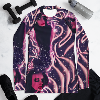 Women's Rash Guard - Stardust Siren