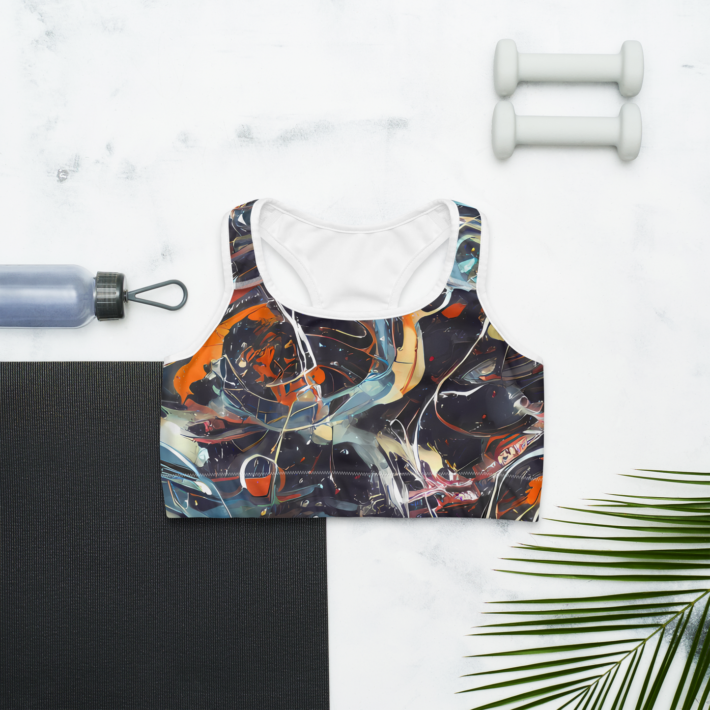 Sports Bra - Neo-Splash Labyrinth