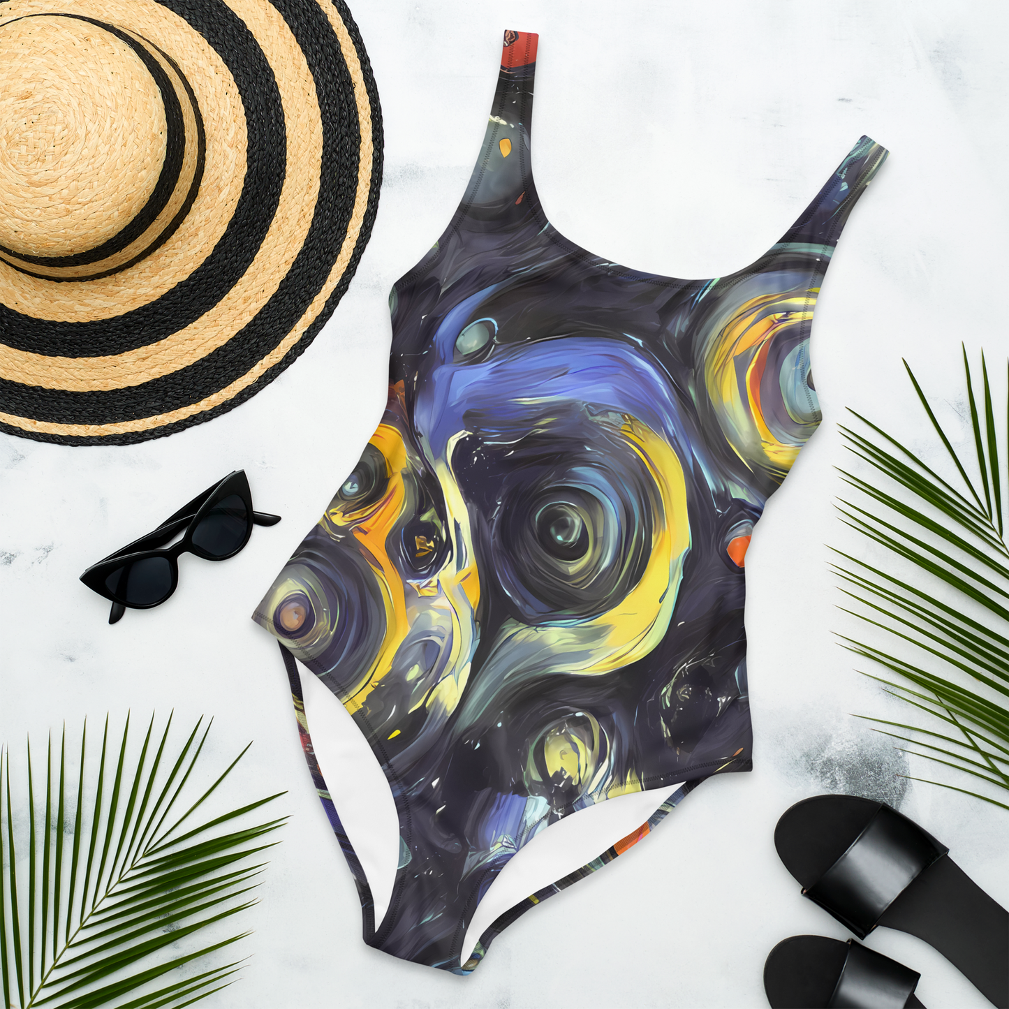 One-Piece Swimsuit - Corinthian Swirl