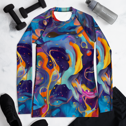 Women's Rash Guard - Whimsical Fusion