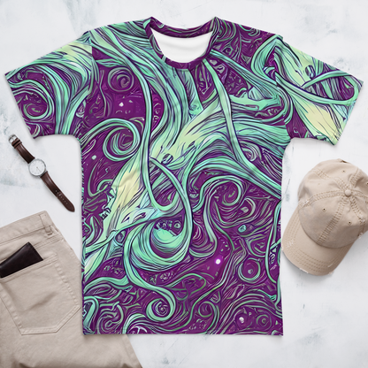 Men's Crew Neck T-Shirt - Temple Swirls