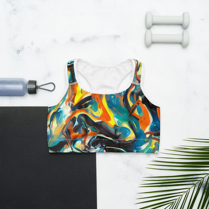 Sports Bra - Chromatic Vortex