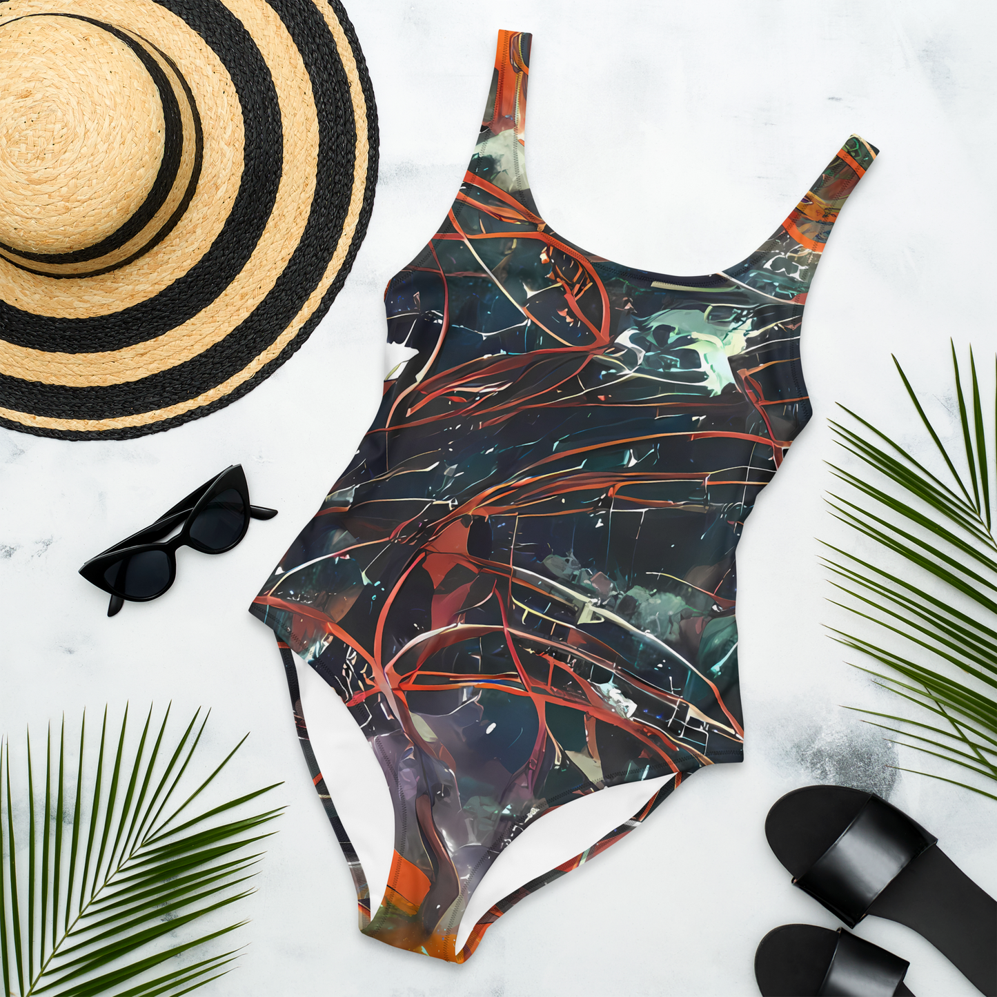 One-Piece Swimsuit - Chaos Canvas