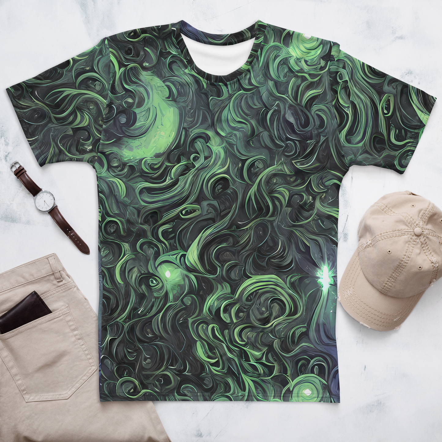 Men's Crew Neck T-Shirt - Savrasov Swirls