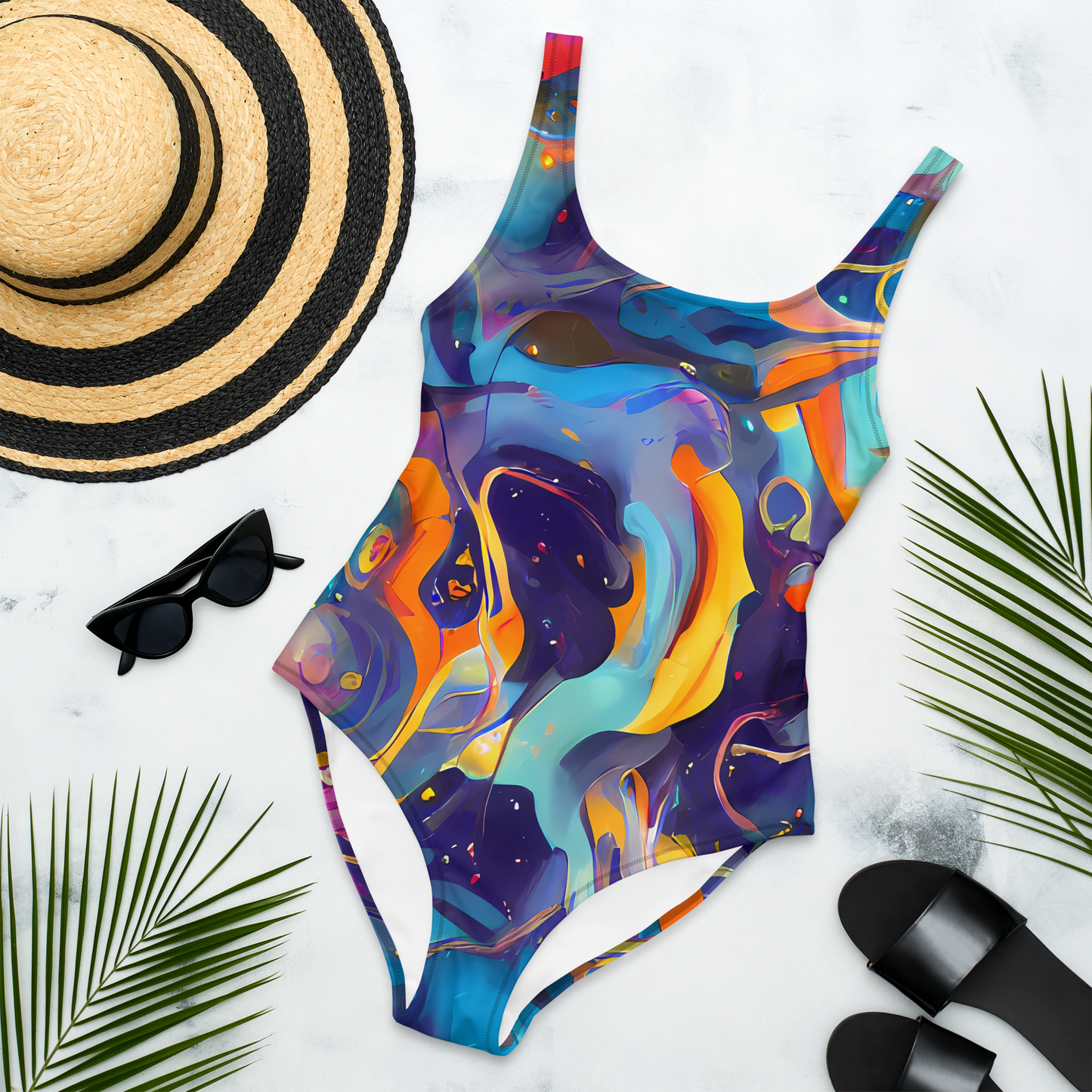 One-Piece Swimsuit - Whimsical Fusion