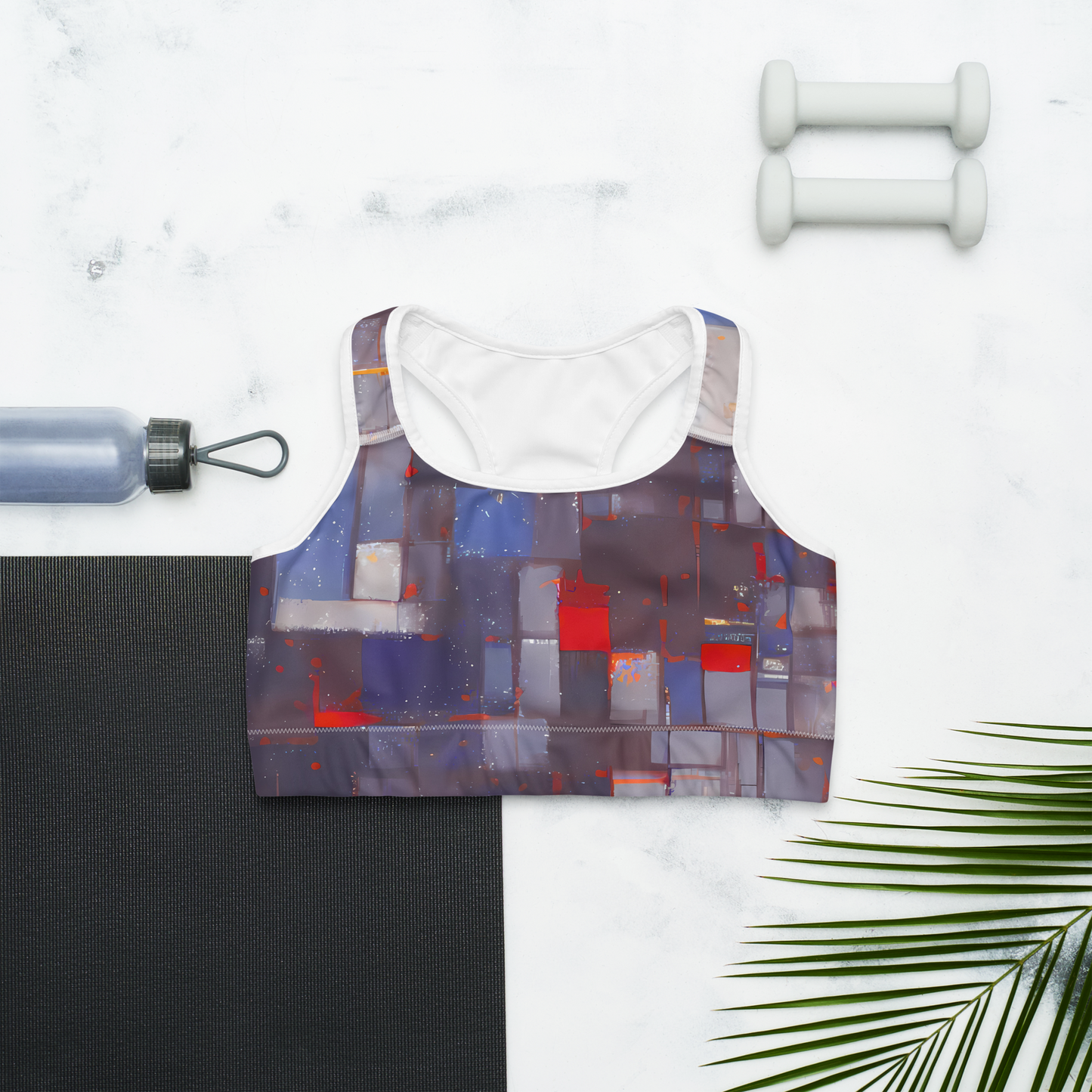 Sports Bra - Cubist Rhythm