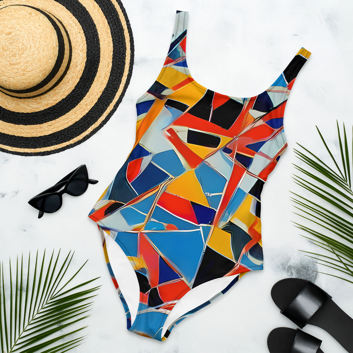 One-Piece Swimsuit - Abstract Mingle