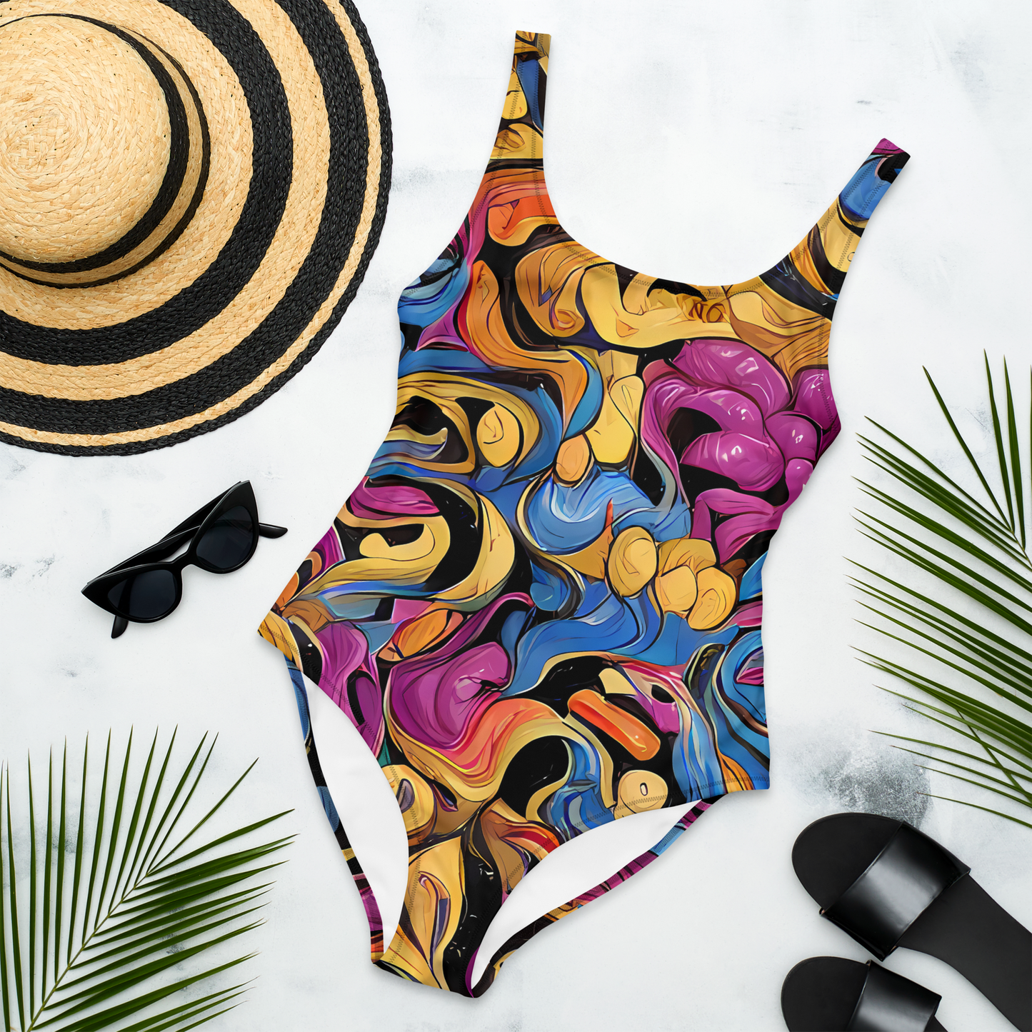 One-Piece Swimsuit - Bosschaert Whorls