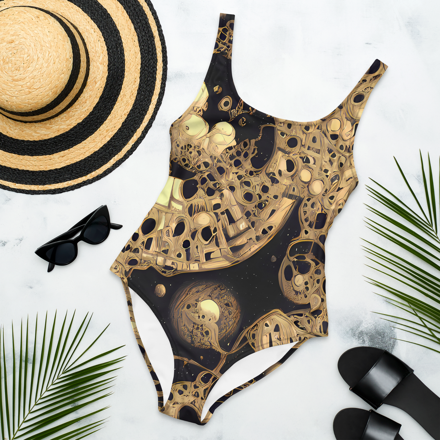 One-Piece Swimsuit - Baroque Orbit