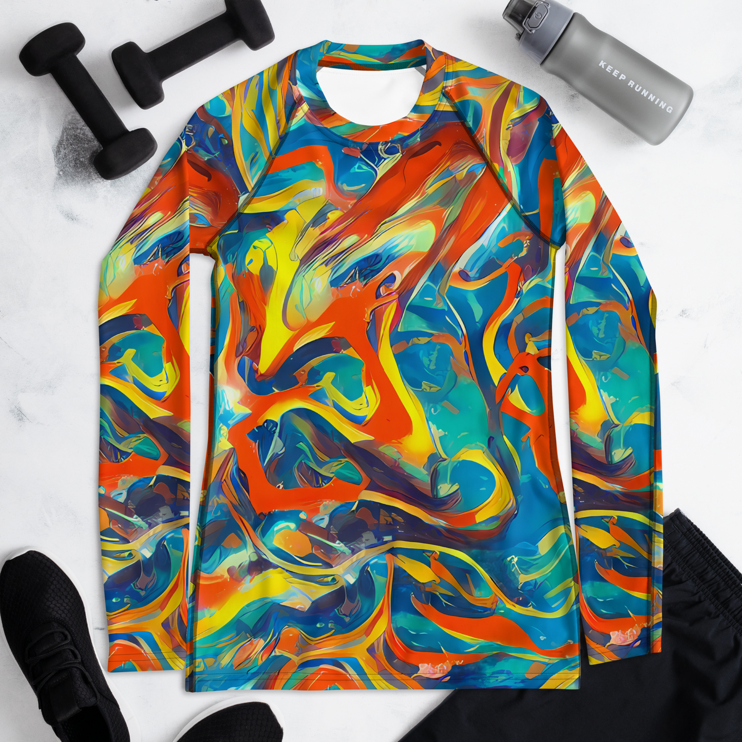 Women's Rash Guard - Chromatic Fusion