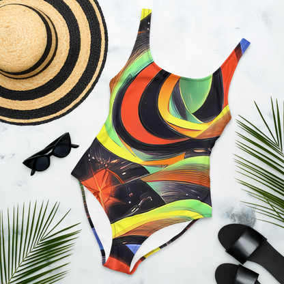 One-Piece Swimsuit - Tenggren Whirl