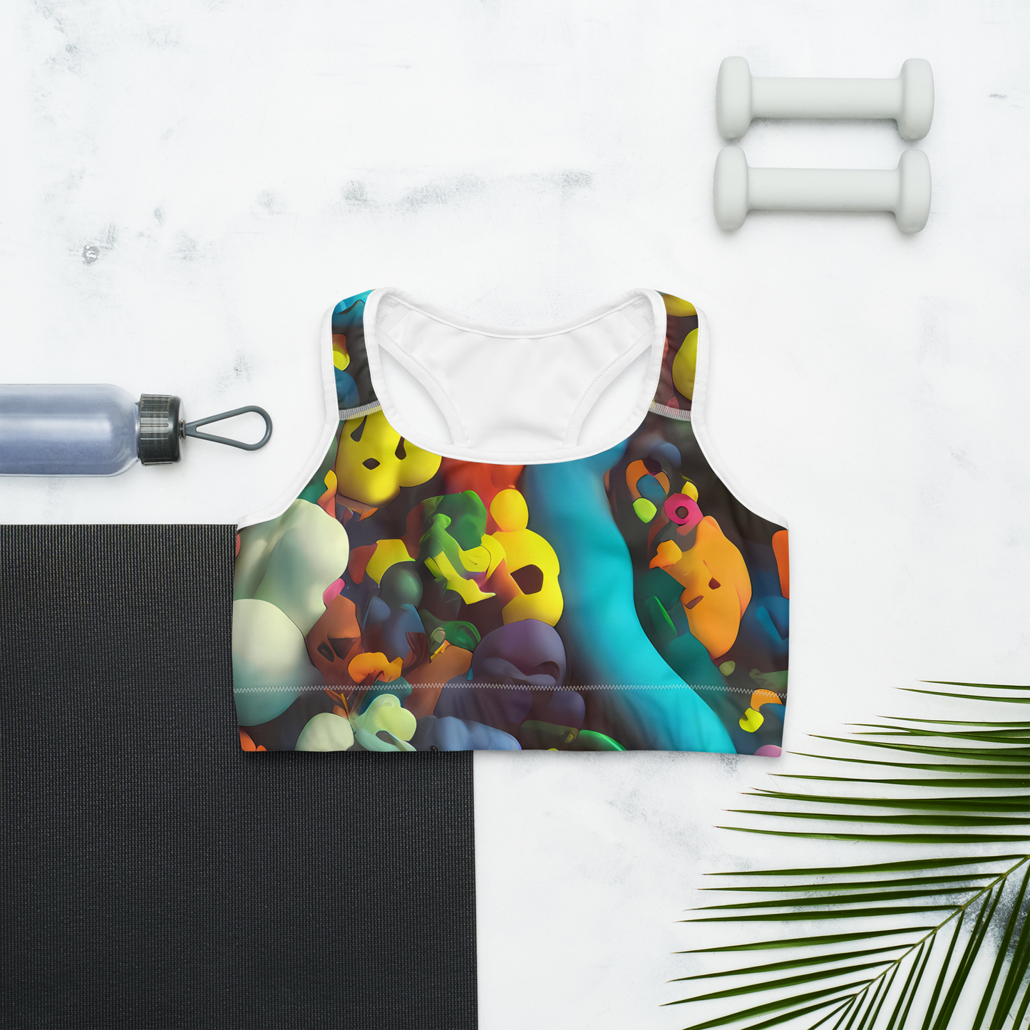 Sports Bra - Bubble Pop Art