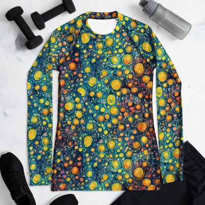 Women's Rash Guard - Starry Orbits