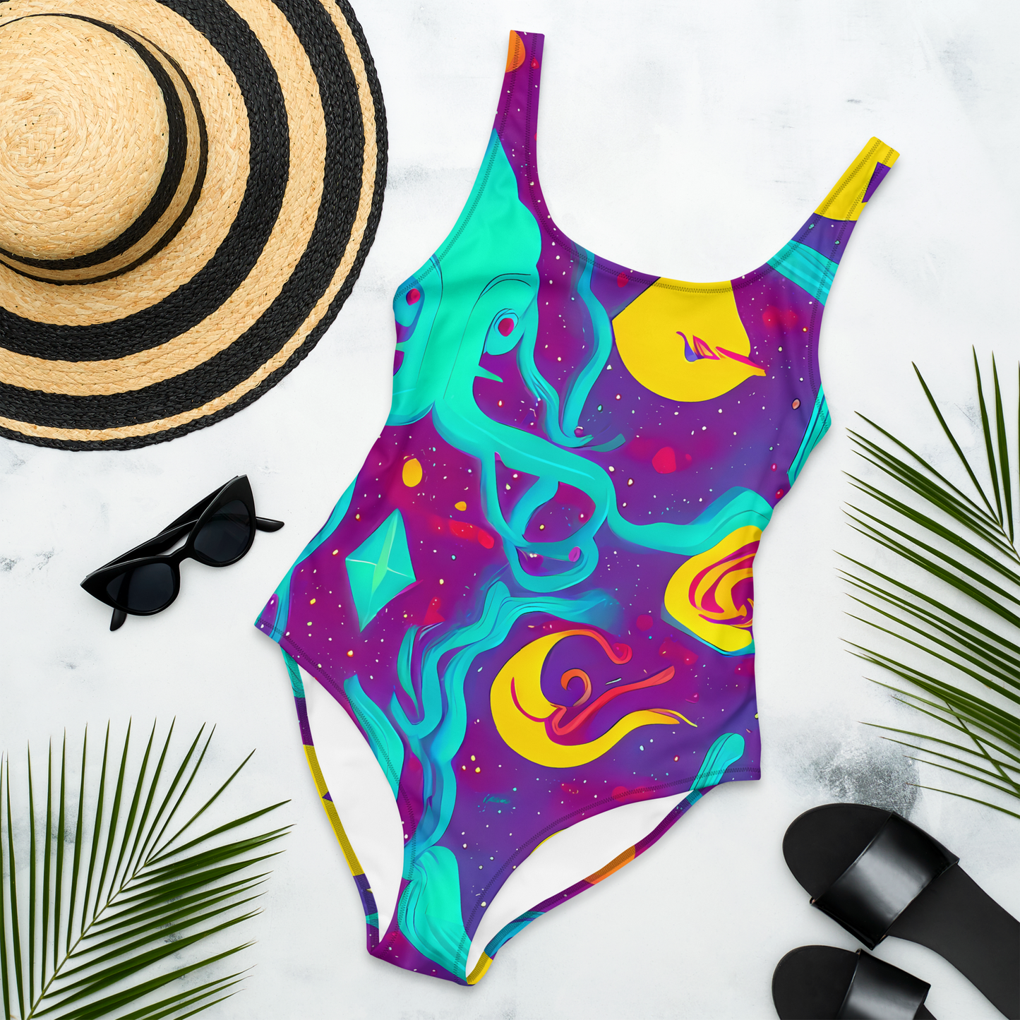 One-Piece Swimsuit - Cosmic Current