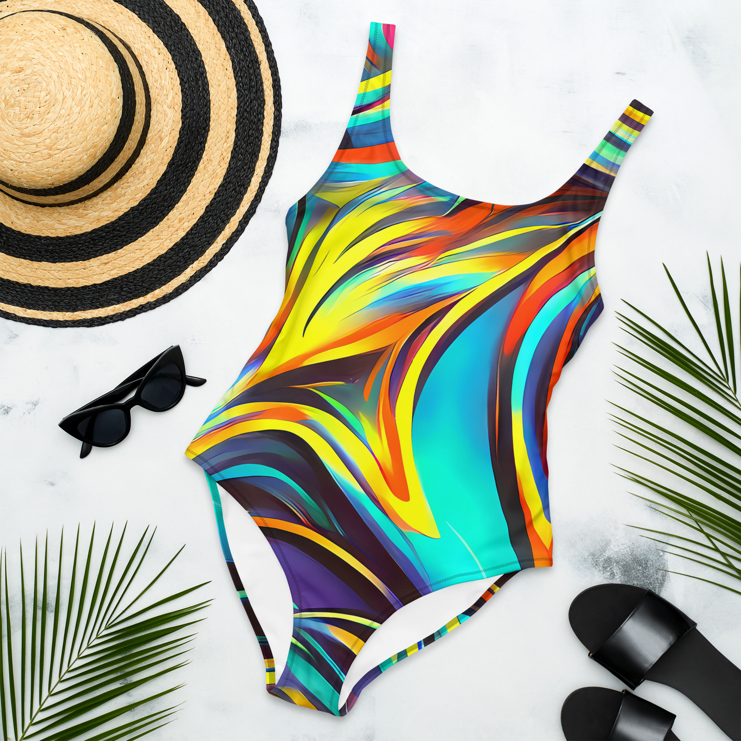 One-Piece Swimsuit - Cyber Surge