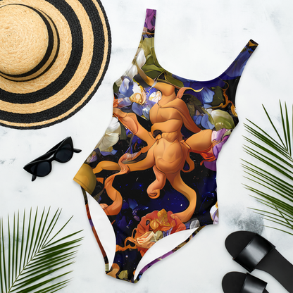 One-Piece Swimsuit - Blooming Cosmos