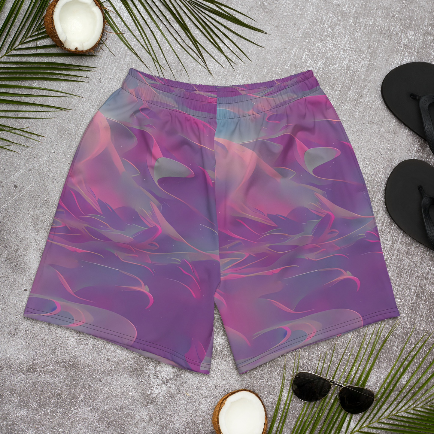 Men's Athletic Shorts - Dreamscape Swirl