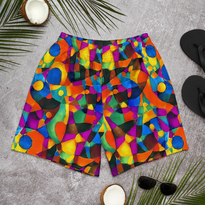 Men's Athletic Shorts - Galactic Jigsaw