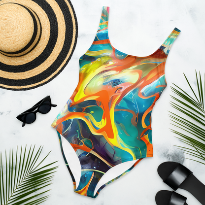 One-Piece Swimsuit - Cecily’S Swirl