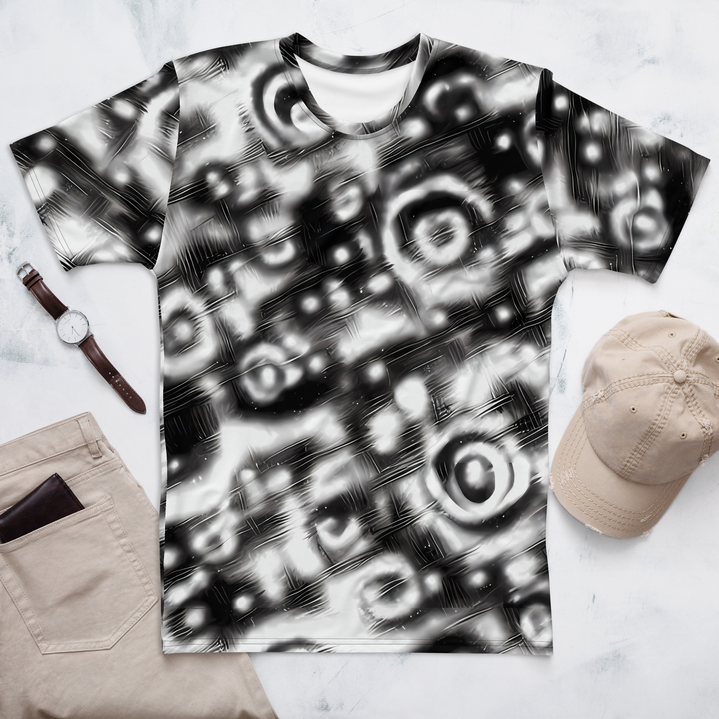 Men's Crew Neck T-Shirt - Bernhard Swirl