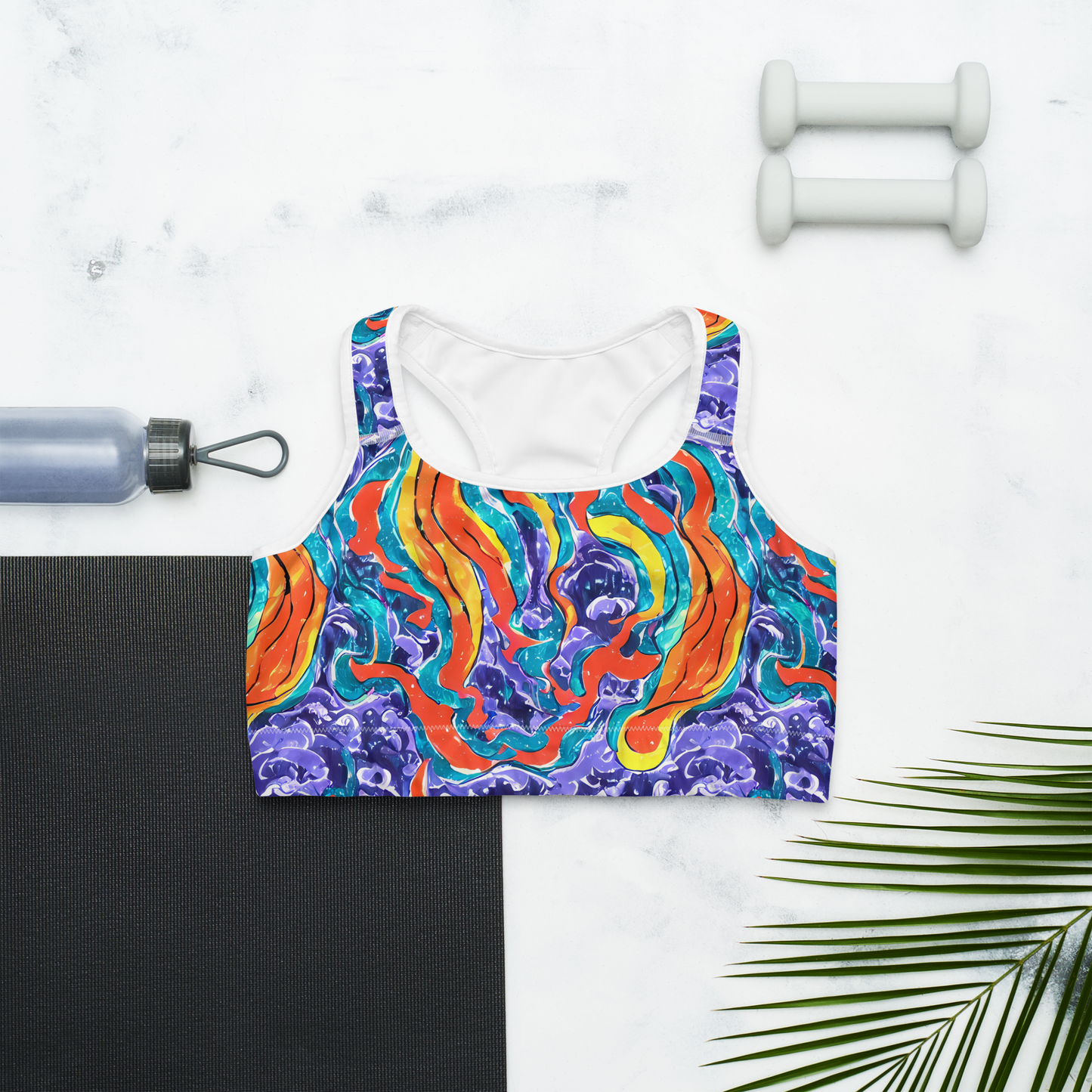 Sports Bra - Galactic Waves