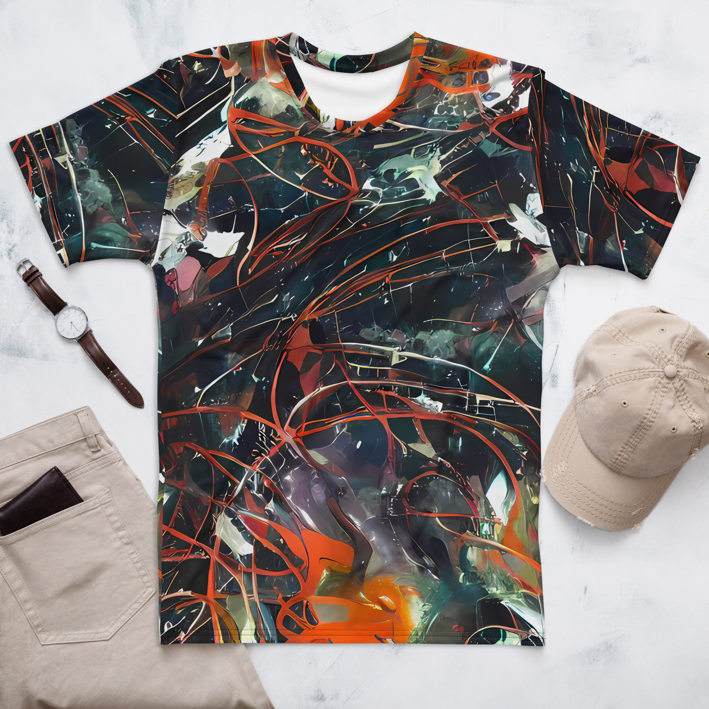 Men's Crew Neck T-Shirt - Chaos Canvas