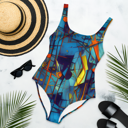 One-Piece Swimsuit - Abstract Eddy