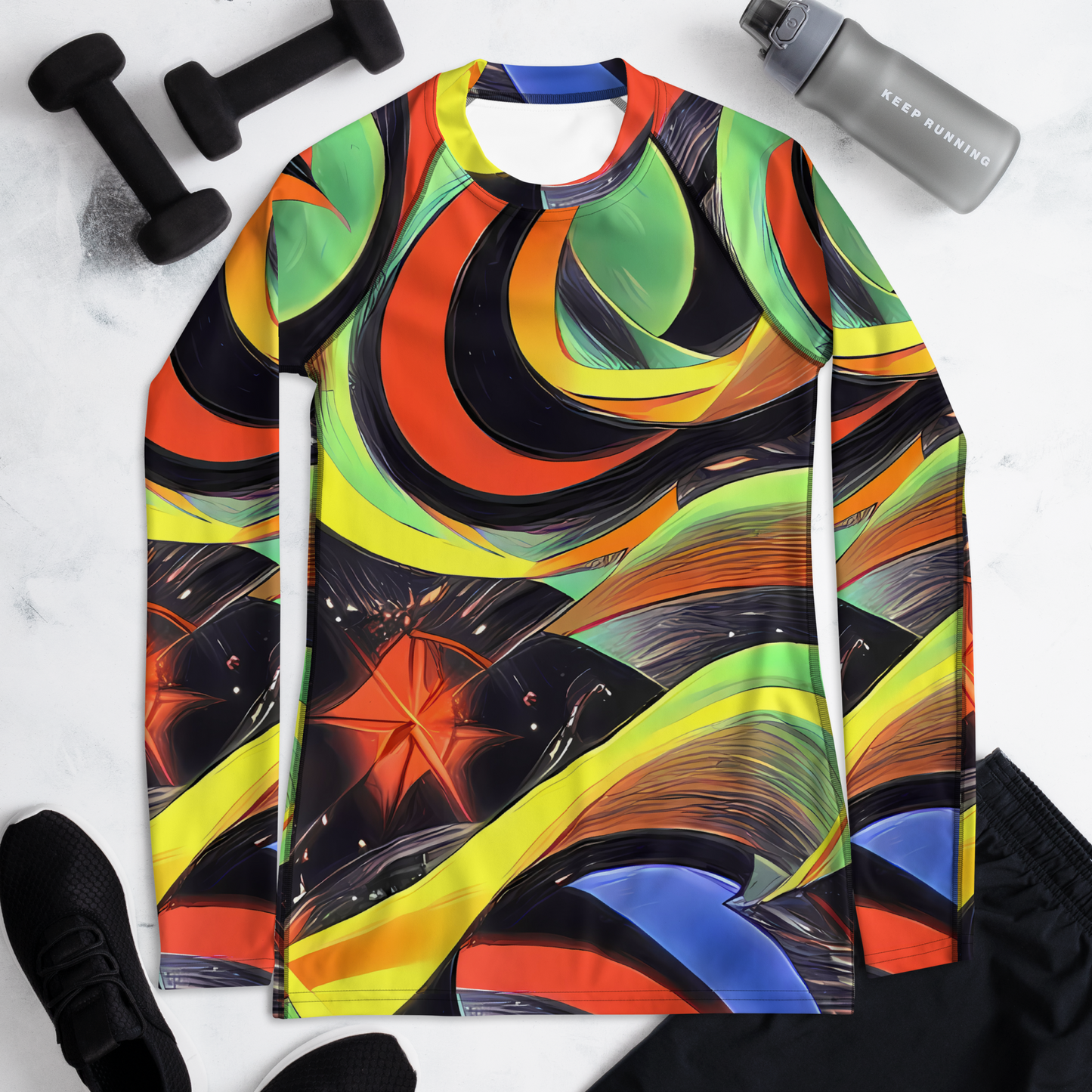 Women's Rash Guard - Tenggren Whirl