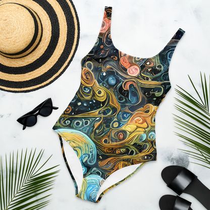 One-Piece Swimsuit - Wild Cosmos