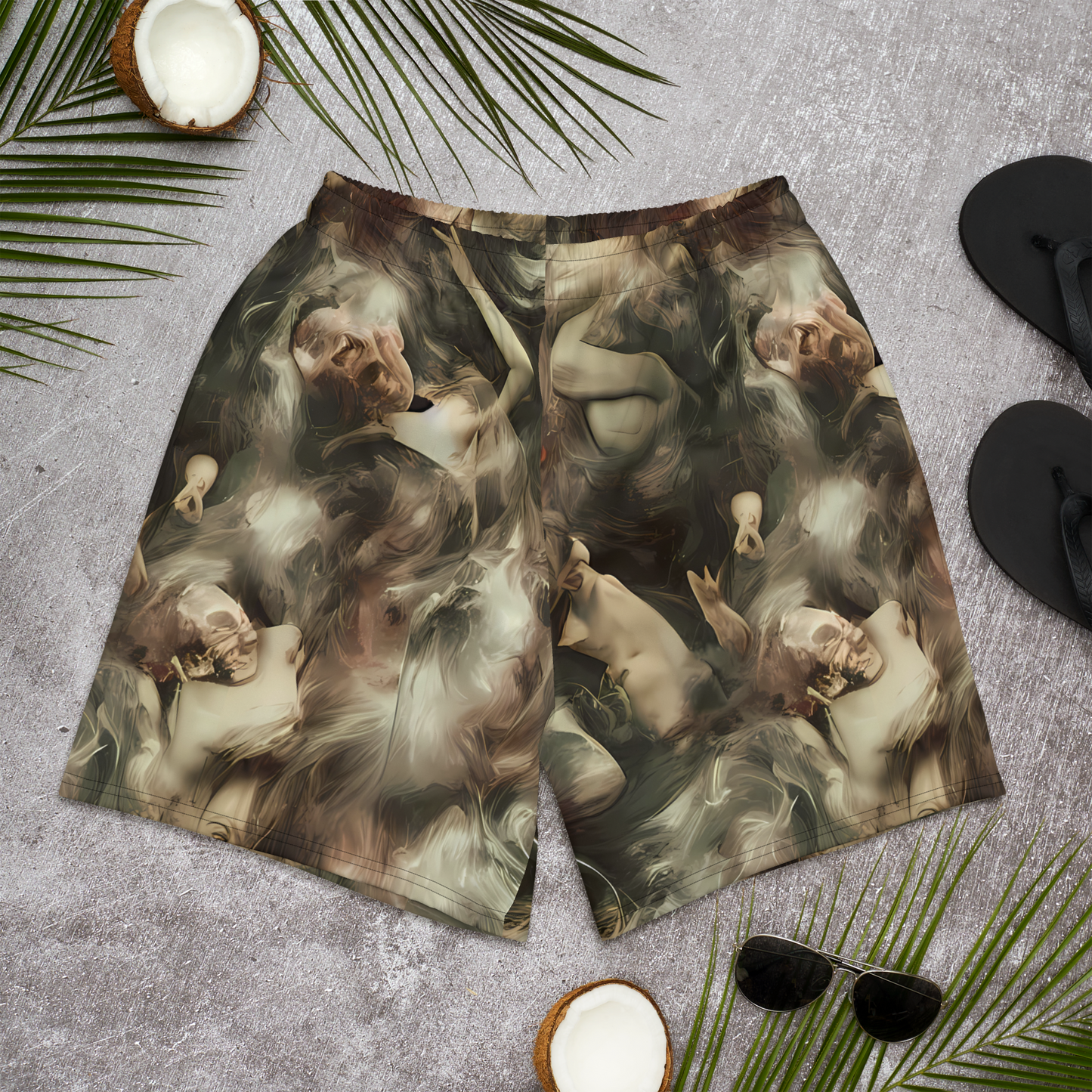 Men's Athletic Shorts - Ceramic Swirl