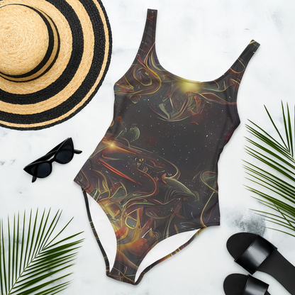 One-Piece Swimsuit - Galactic Swirl