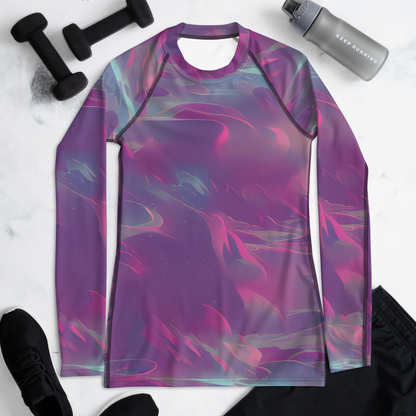 Women's Rash Guard - Dreamscape Swirl