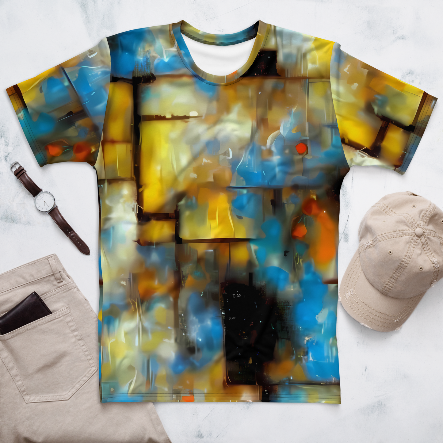 Men's Crew Neck T-Shirt - Kohn Cubism