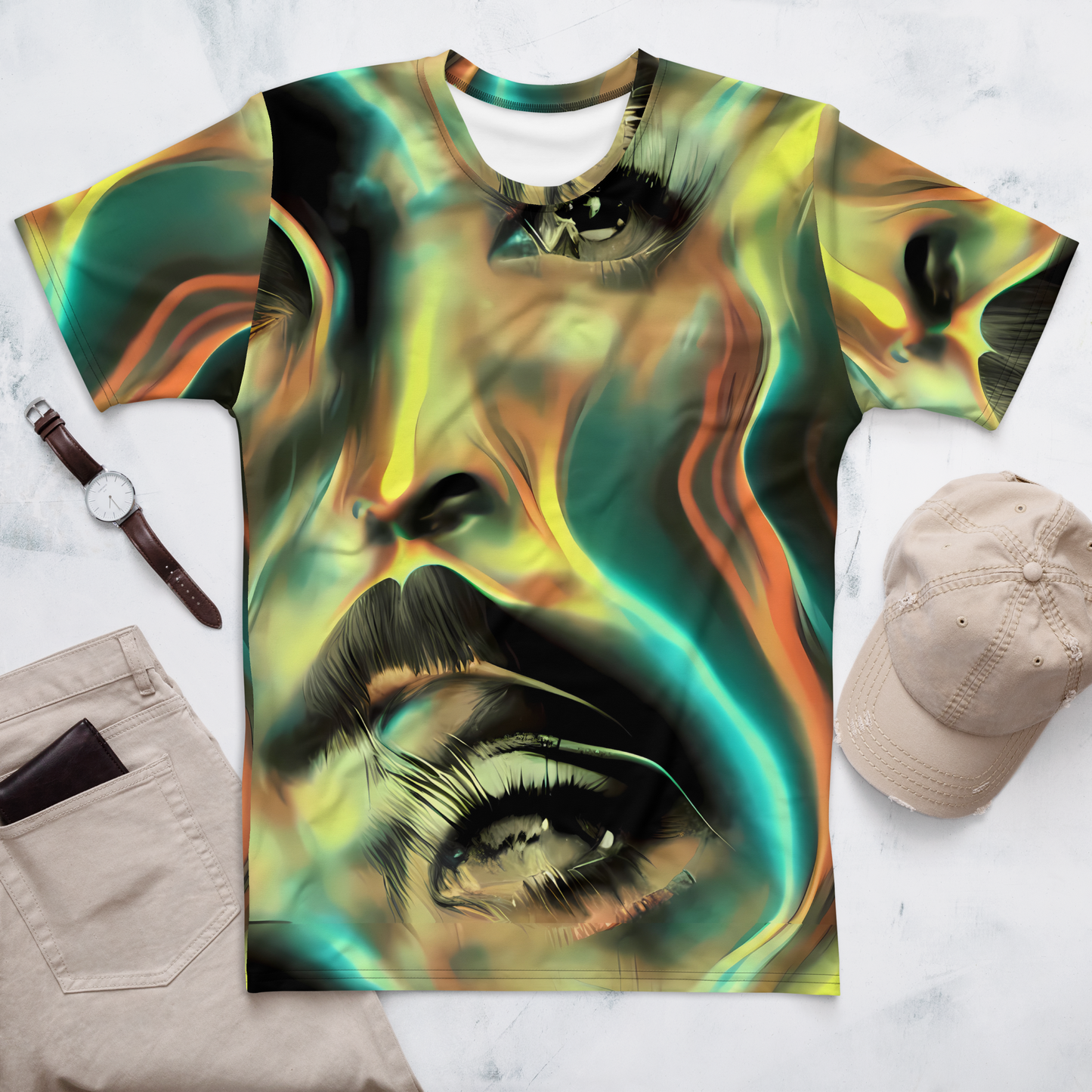 Men's Crew Neck T-Shirt - Newtonian Visage