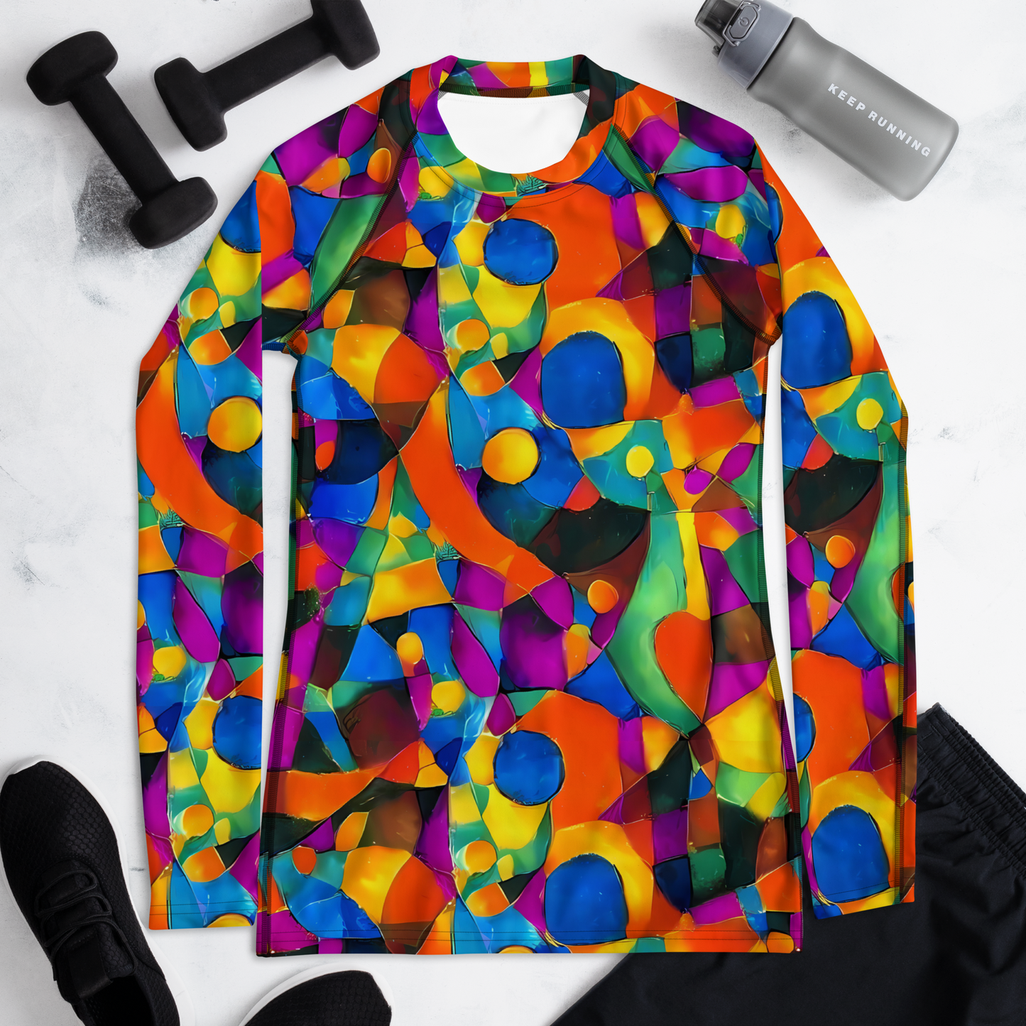 Women's Rash Guard - Galactic Jigsaw