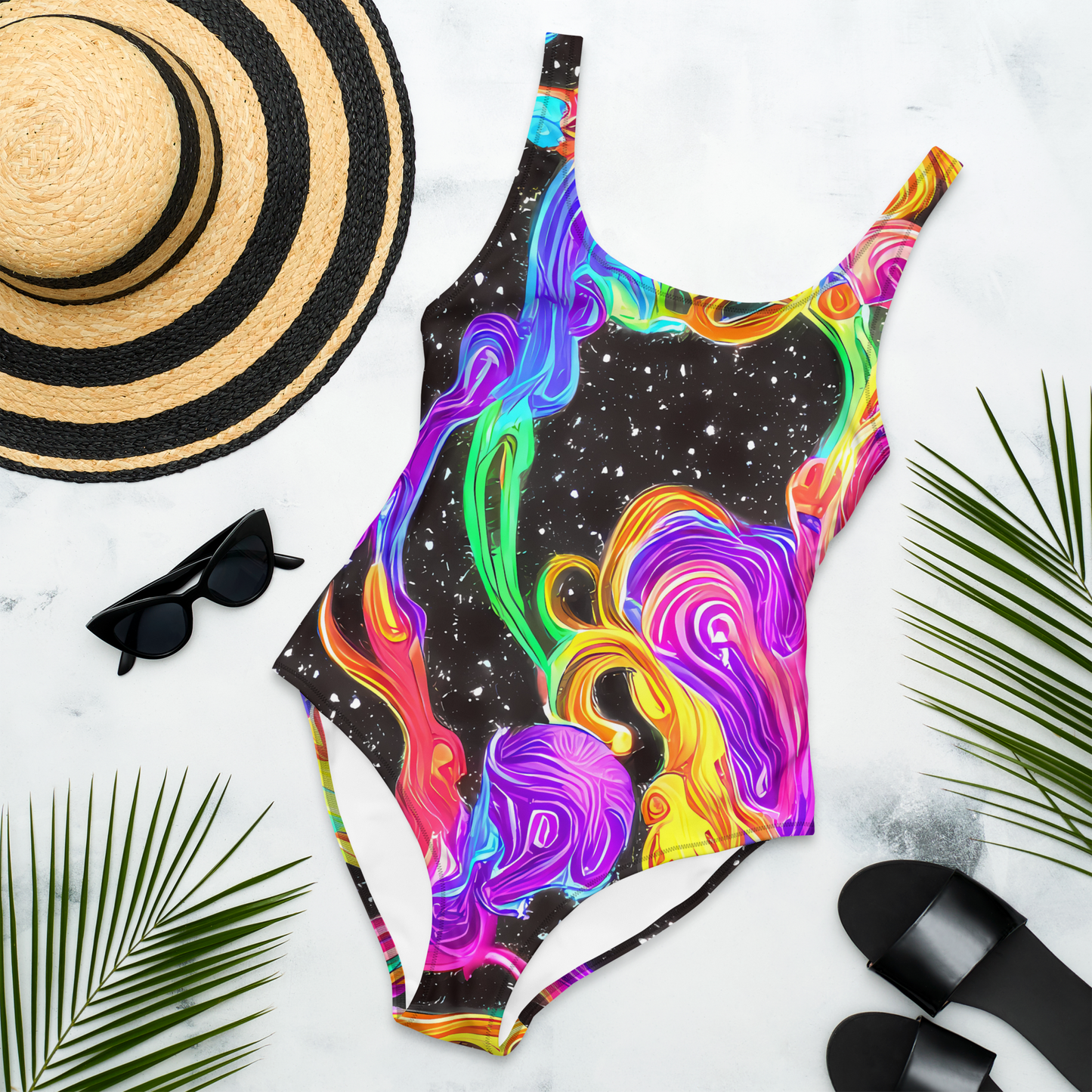 One-Piece Swimsuit - Yuan Whirls