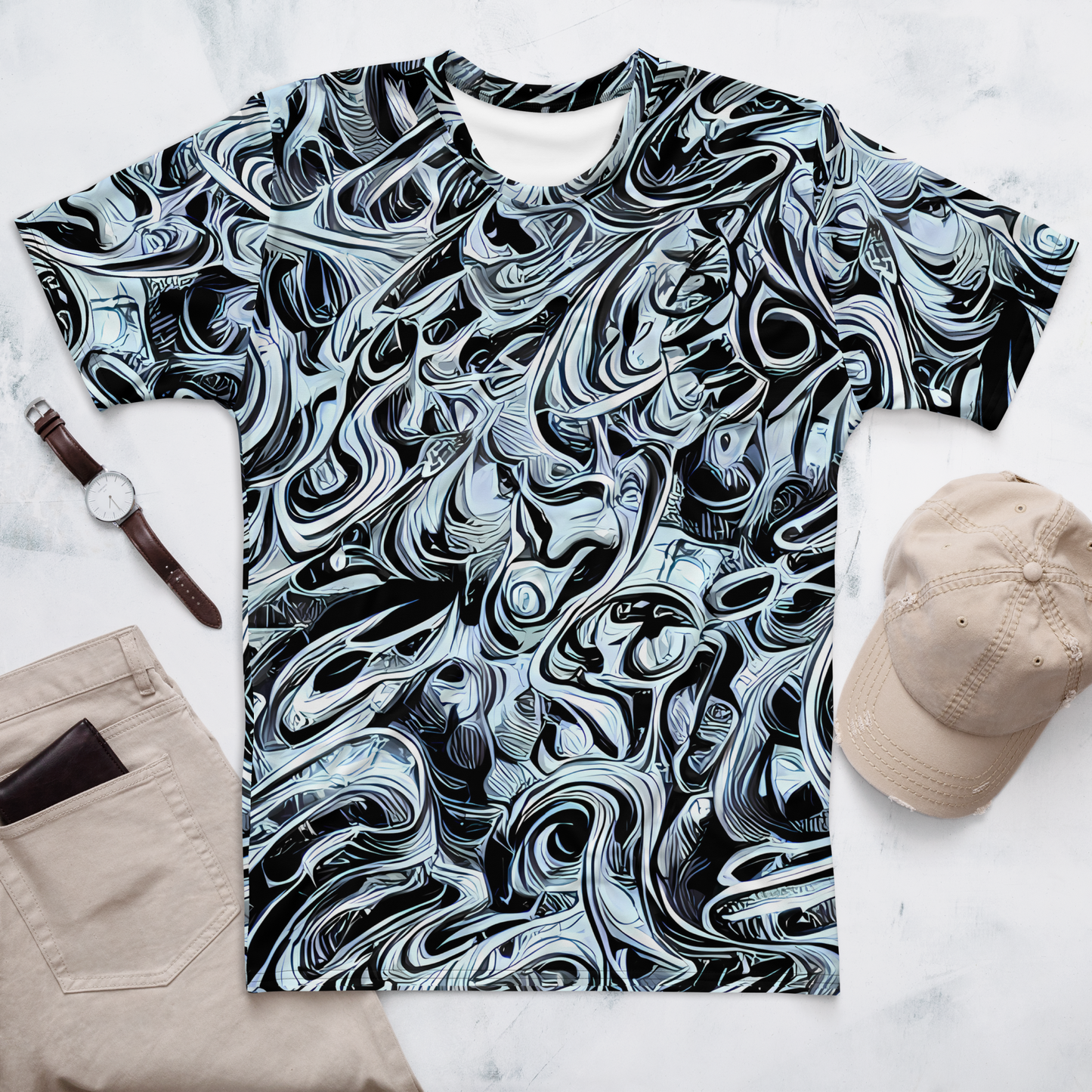 Men's Crew Neck T-Shirt - Horkey's Nebula