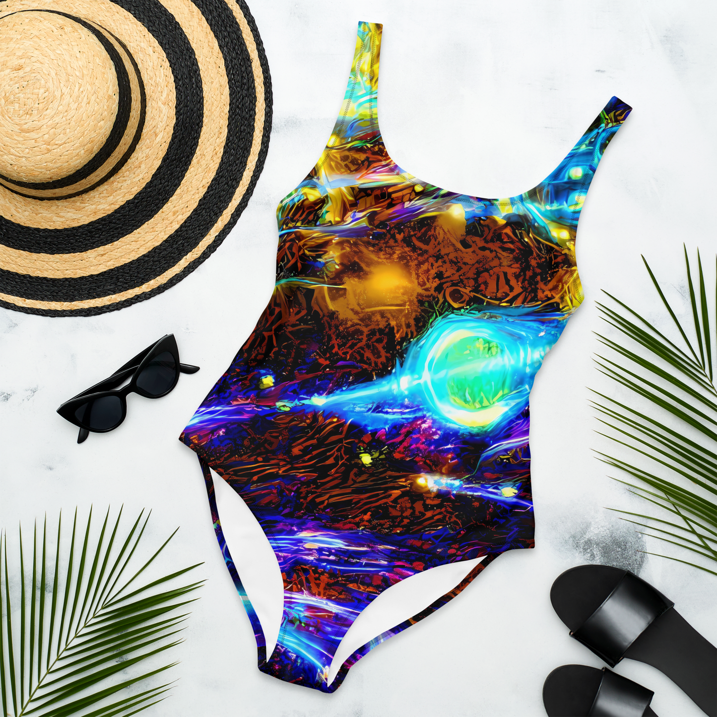 One-Piece Swimsuit - Neon Füssli