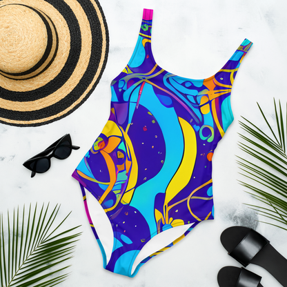 One-Piece Swimsuit - Spectral Tangle