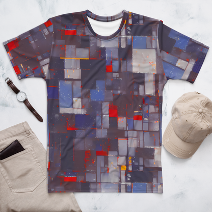 Men's Crew Neck T-Shirt - Cubist Rhythm