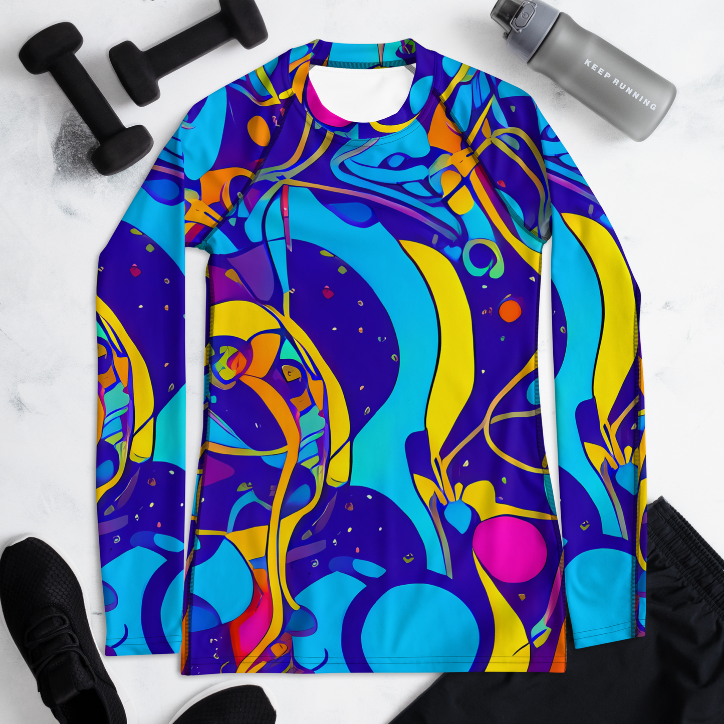 Women's Rash Guard - Spectral Tangle