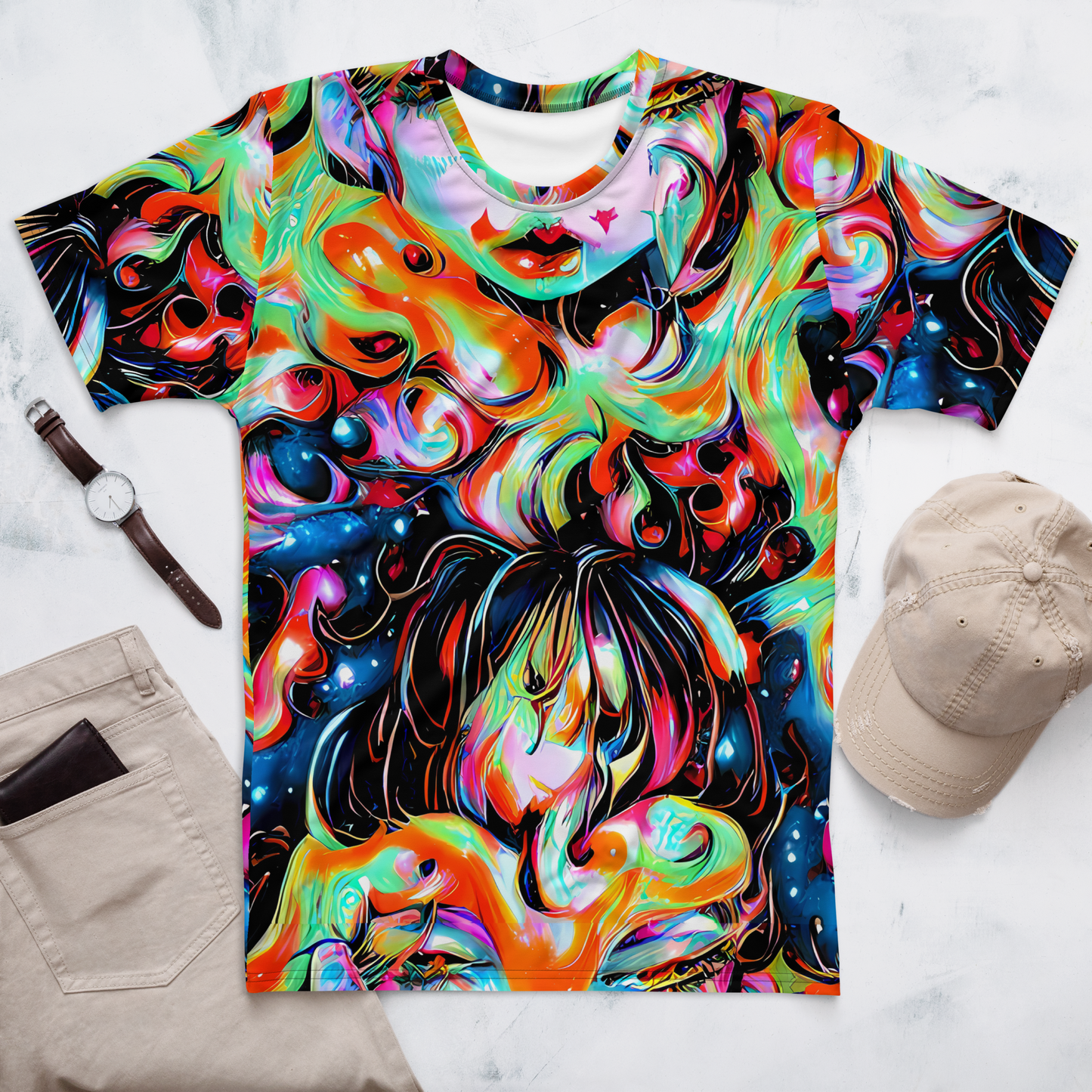 Men's Crew Neck T-Shirt - Viveros Vortex