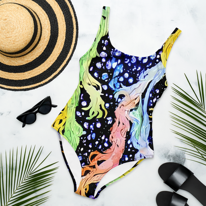 One-Piece Swimsuit - Celestial Serenade